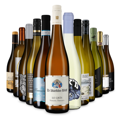 12x1 Wine in Black 12 er Weißwein Bestseller Set