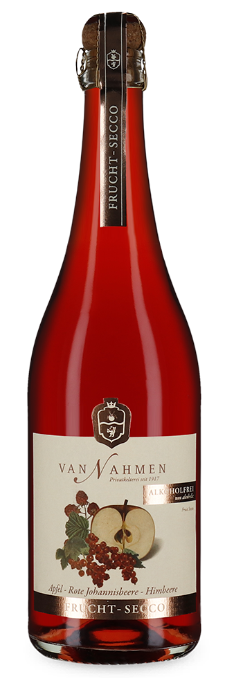 Apfel Rote Johannisbeere Himbeere Fruchtsecco alkoholfrei